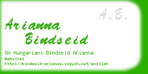 arianna bindseid business card